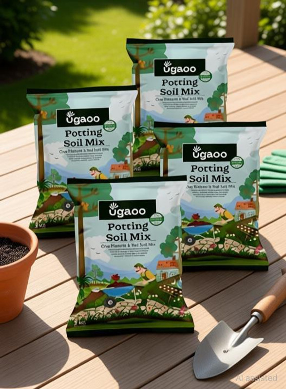 UGAOO Organic Potting Mix for Plants Home Garden Soil(5 kg, Powder)