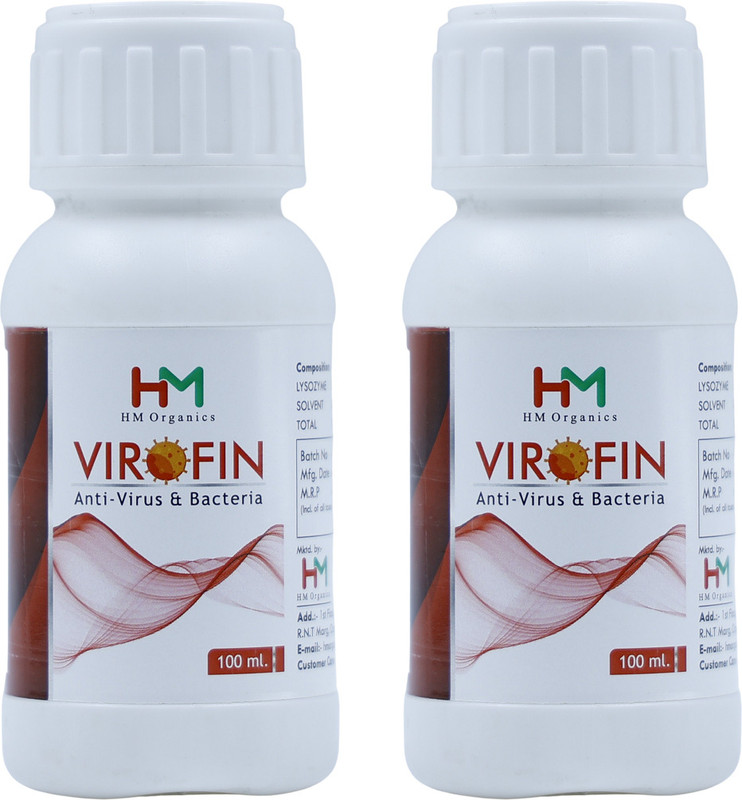 HM Organics Virofin 100ml-Pack of 2 Fertilizer(0.2 L, Liquid)