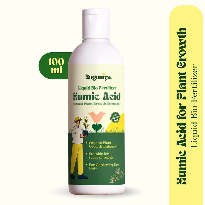 Baganiya Humic Acid Liquid Bio-Fertilizer for Plants and Home Gardening Fertilizer, Manure, Potting Mixture(100 ml, Liquid)