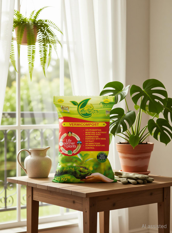 Gauranga Vermicompost Fertilizer, Soil(10000 g, Powder)
