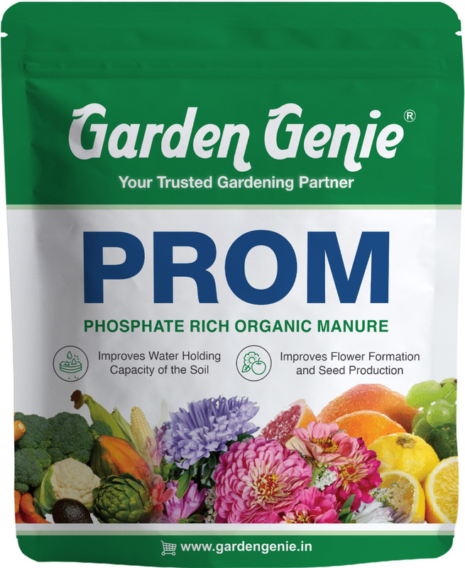Garden Genie Phosphate Rich Organic Manure (PROM) for Plants Growth Fertilizer, Manure(0.8 kg, Granules)