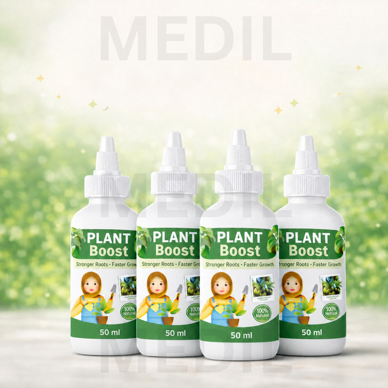 MEDIL Plant Growth Enhancer (Pack of 4 x 50ml), Root Enhancer for Plants (200 ml) Potting Mixture(200 ml, Liquid)
