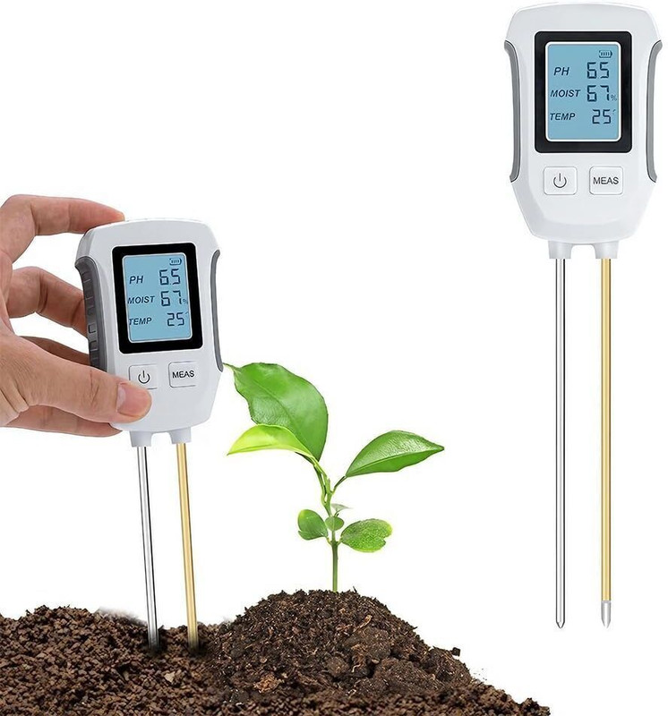 Zomei Soil Meter 3 in 1 Digital Moisture PH Temperature Tester Soil Test Kit(Set of 0)