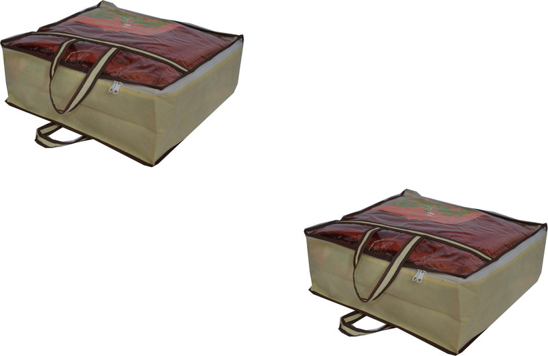 CHAMPARAN Blanket Cover Cotton Laundry Bag(Beige)
