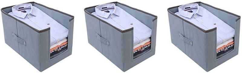 Tiarakrafts 21212121167 Poly-canvas Laundry Bag(Gray)