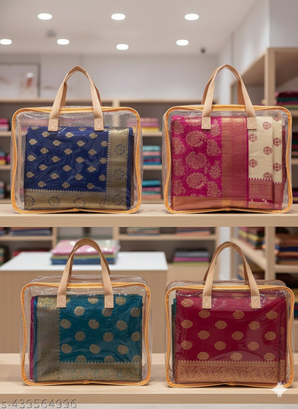 Md zahid Golden saree Polyester Laundry Bag(Golden)
