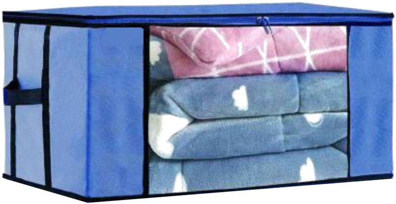 SH NASIMA MANUFACTURER Premium Quality Nylon Wardrobe Bag Underbed Cloth Storage Organizer with Handle Cotton Laundry Bag(Grey 1)