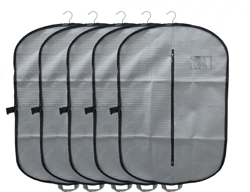 CHAMPARAN Ultimate Garment Guardian: The All-in-One Coat Cover and Wardrobe Organizer Cotton Laundry Bag(Grey)