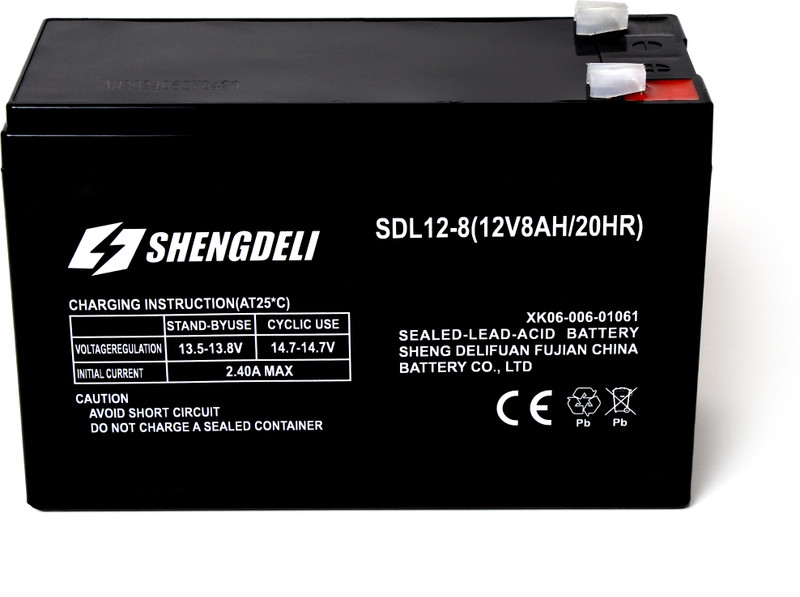 shengdeli 12V-8AH SMF UPS Rechargable for Spray Pumps, Electric Devices,Toy Cars   Battery(Pack of 2)