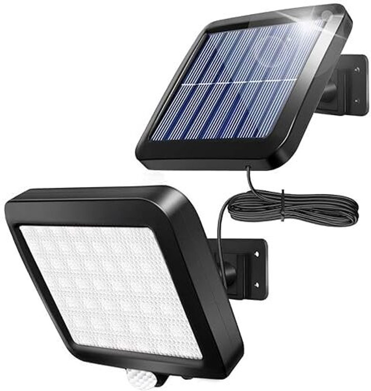 PLIXORA solar white led wall lamp Solar Light Set(Wall Mounted Pack of 1)