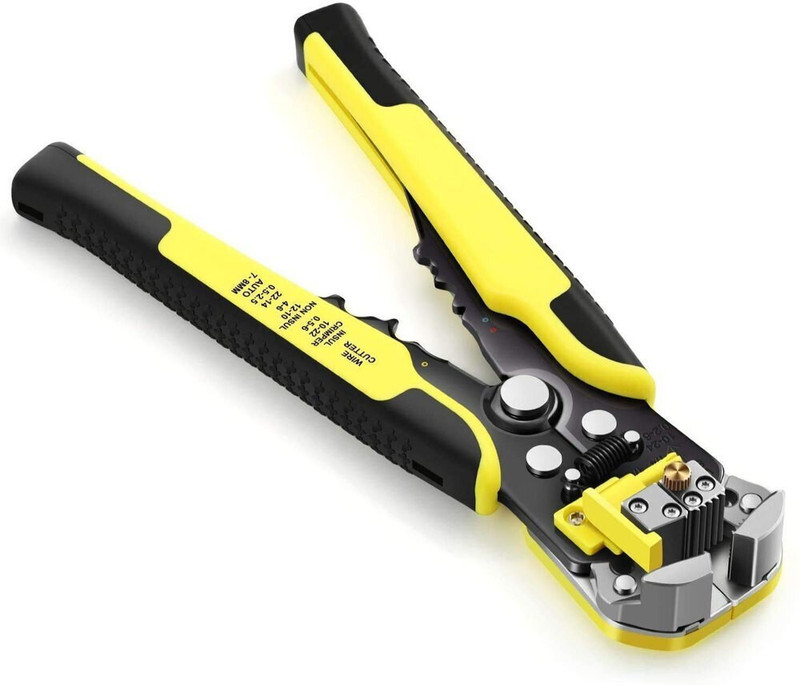 BALRAMA 5 in 1 Multi Wire Stripper Tool 8" Self-Adjusting Automatic Cable Cutter Crimper Network Interface Card(8-inch Automatic Cable Cutter Crimper 5 In 1 Multipurpose Tool Wire Stripping 8")