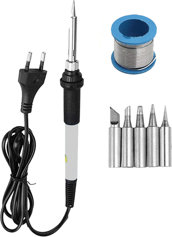 Atrocitus ATC42360W Professional Soldering Iron Temperature Controlled with 5 Bits 60 W Temperature Controlled(Pointed Tip)