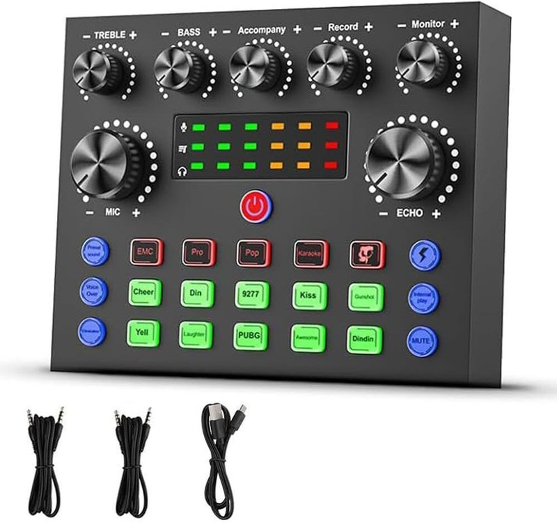 IMAGINEA V8S Live Sound Mixer | Live Audio Mixer for Streaming Music Recording Broadcast Digital Sound Mixer