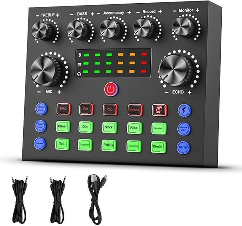 Mocking Bird Sound Card for Studio Recording Digital Sound Mixer Audio Inteface for Recording Digital Sound Mixer