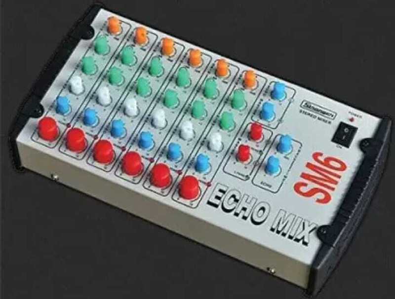 soundcraft Stranger SM-6 echo mixer 6 Channel with Metal tone Digital Sound Mixer