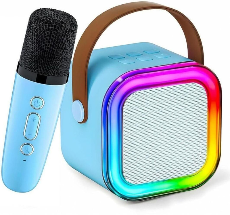Ronnie Portable Karaoke Speaker with Bluetooth and Wireless Mic (Multicolor) Digital Sound Mixer