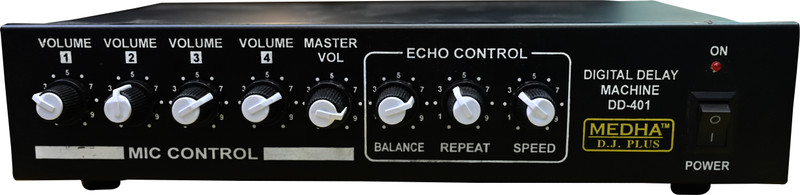 MEDHA D.J. PLUS DIGITAL ECHO DELAY DD-401 MACHINE FOR ALL PARTIES AND OCASSIONS Analog Sound Mixer