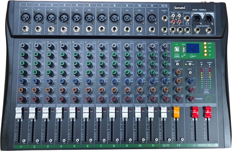 Sonato XM 120U MIXER FLIGHT CASE Analog Sound Mixer