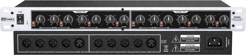 Da.Beatz. 234XS Multi Effect Processor Crossover, Stereo Crossover 2-3 Way / Mono 4 Way Analog Sound Mixer