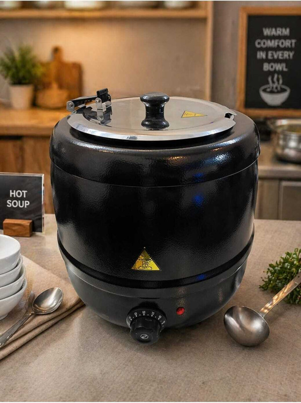 Habib Electric Soup Warmer with stainless steel lid 10 litre capacity Soup Maker