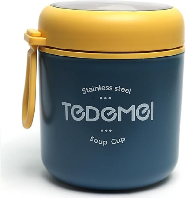 Flisfa Stainless Steel Soup Cup | Insulated Food Jar with Lid & Handle Soup Maker