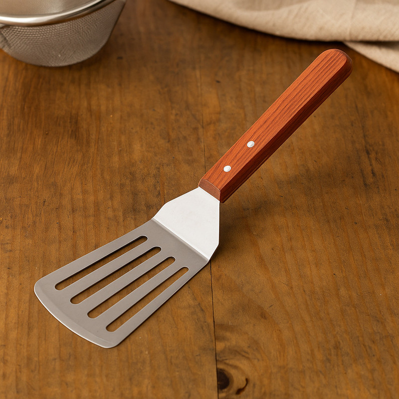 Baskety Turner Professional Grade Stainless Steel Spatula, Pack of 1 Big Non-Stick Spatula(Pack of 1)