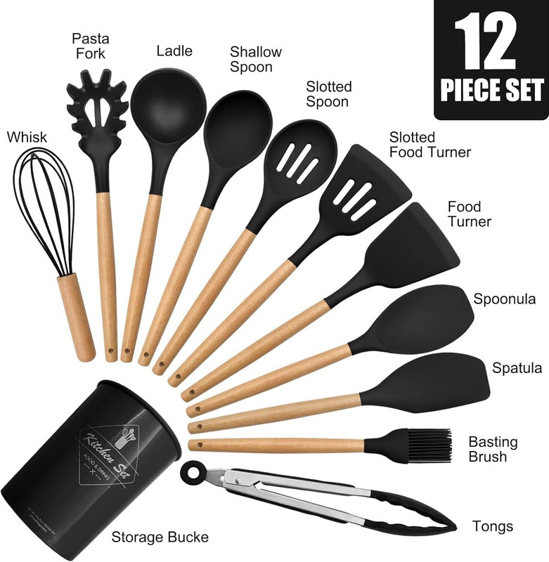 ZEQON Multi-piece Spatula Set with Wooden Handle for Cooking and Mixing Wooden Spatula(Pack of 1)