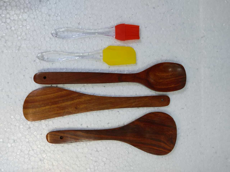 PURCHAZE24X7 PUR1160 Wooden Spatula(Pack of 4)