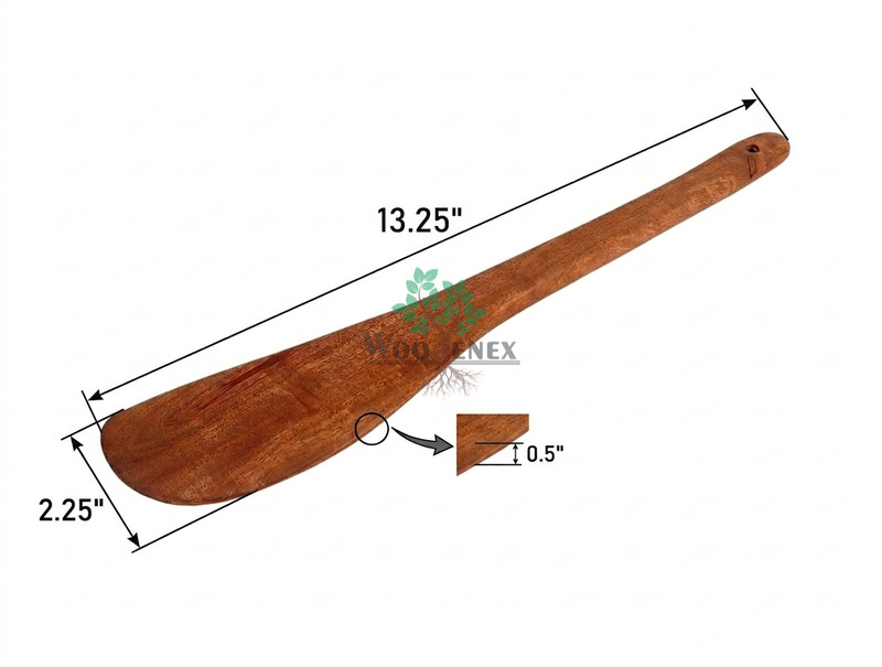 Woodenex FLAT Wooden Spatula(Pack of 1)