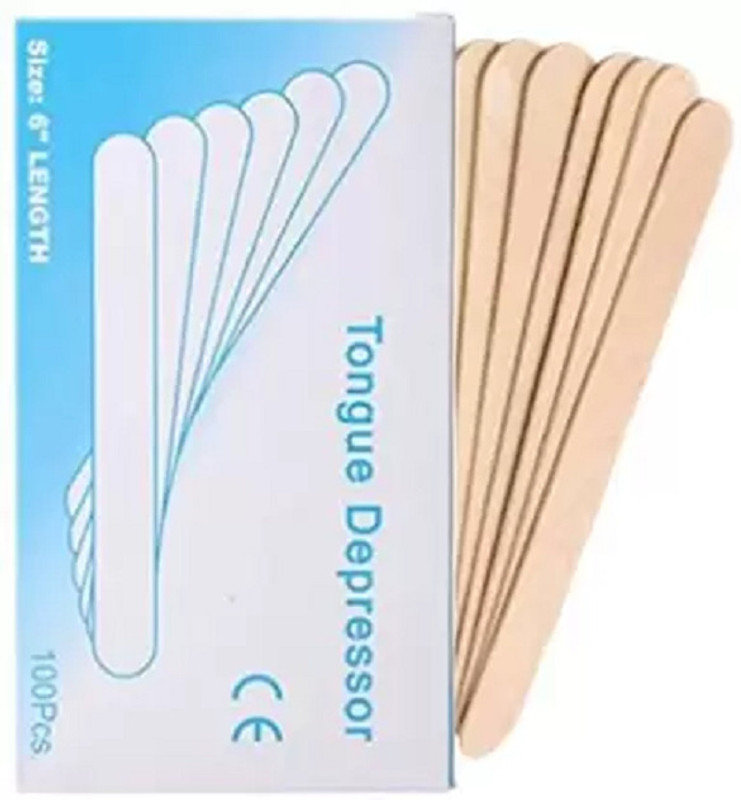 Glamezone Wood Tongue Cleaner(Pack of 100)