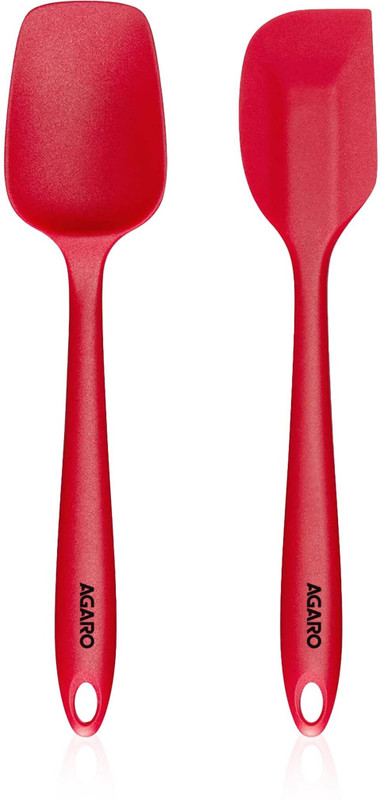 AGARO Delux Silicone Spatula Set of 2, Mixing Spatula(Pack of 2)
