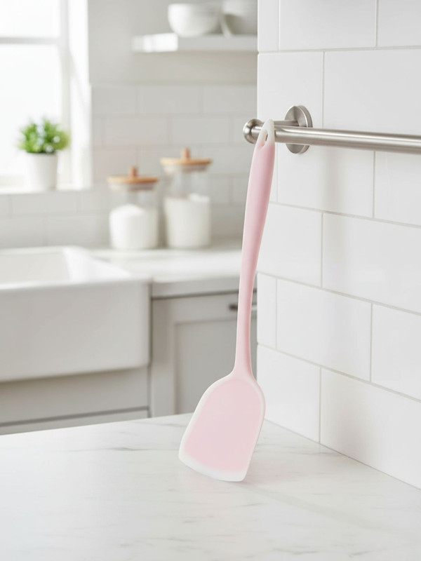 Baskety Silicone Spatula Non Stick Kitchen Turner for Serving & Cooking Mixing Spatula(Pack of 1)