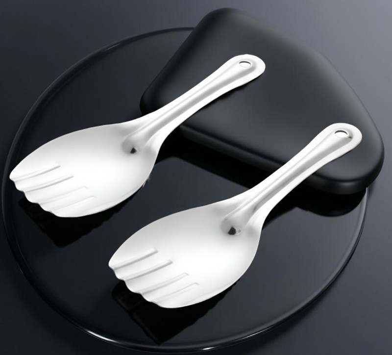 DINEZAAR Stainless steel Rice spoon, Rice panja Non-Stick Spatula(Pack of 2)