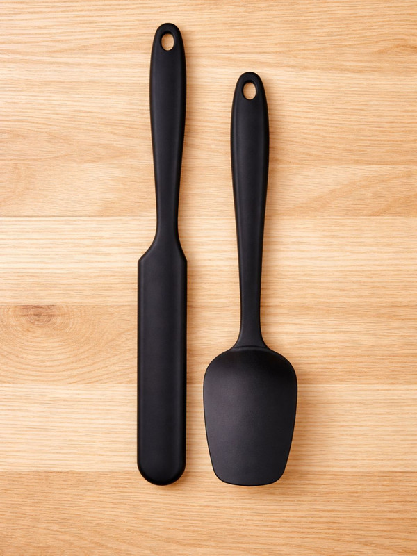 Ramkuwar Small Silicone Serving and Jar Spatula Kitchen Cooking & Scraping Tool Non-Stick Spatula(Pack of 2)