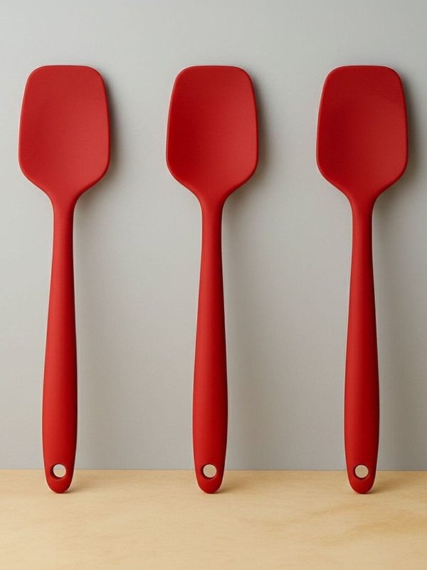 Baskety Multipurpose Serving Spatula for Cooking Frying and Serving Food in Kitchen Mixing Spatula(Pack of 3)
