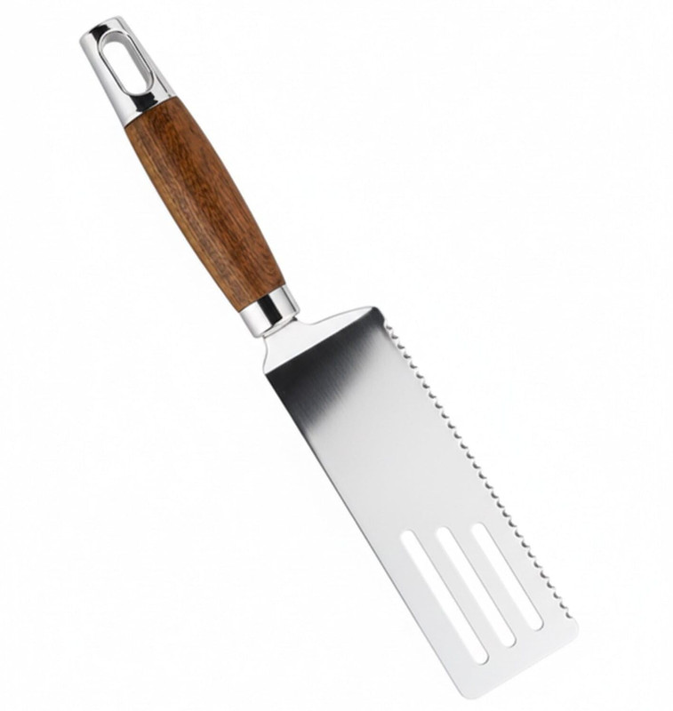 Kruvad Pie Server Cutter Heavy Duty Flat Turner for Pizza Brownies Lasagna Pastry Full Cake Cutter(Multicolor, Metal)