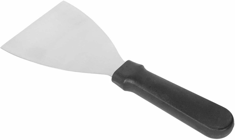 GAFFEL Stainless steel Pastry Chocolate Dough Scraper Chopper Spatula Black Handle Icing Smother Blade Cake Pizza Pies Pastries Lifter(25 cm) Lifting Spatula(Pack of 1)