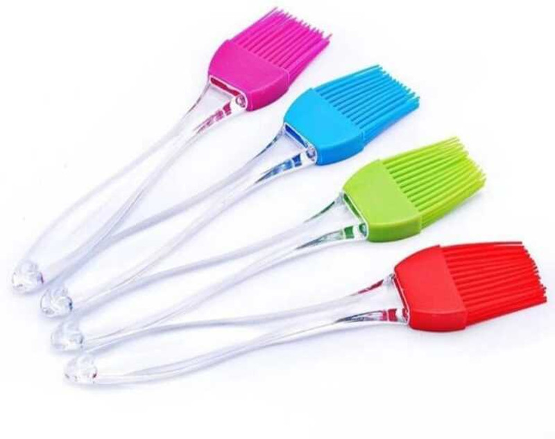 The Ravya silicon oil pastry brush Rubber Spatula(Pack of 4)