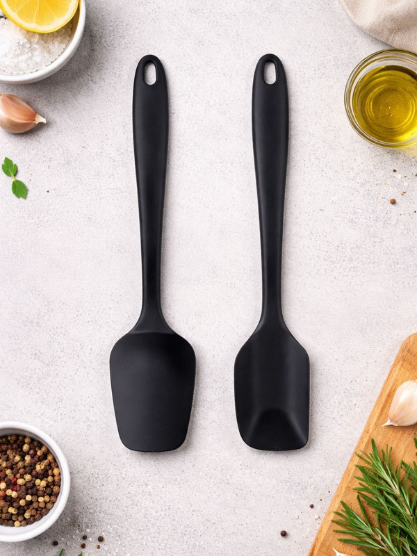 Ramkuwar Multipurpose Silicone Mixing, Serving Spatula and Oil Brush Baking and Cooking Non-Stick Spatula(Pack of 3)