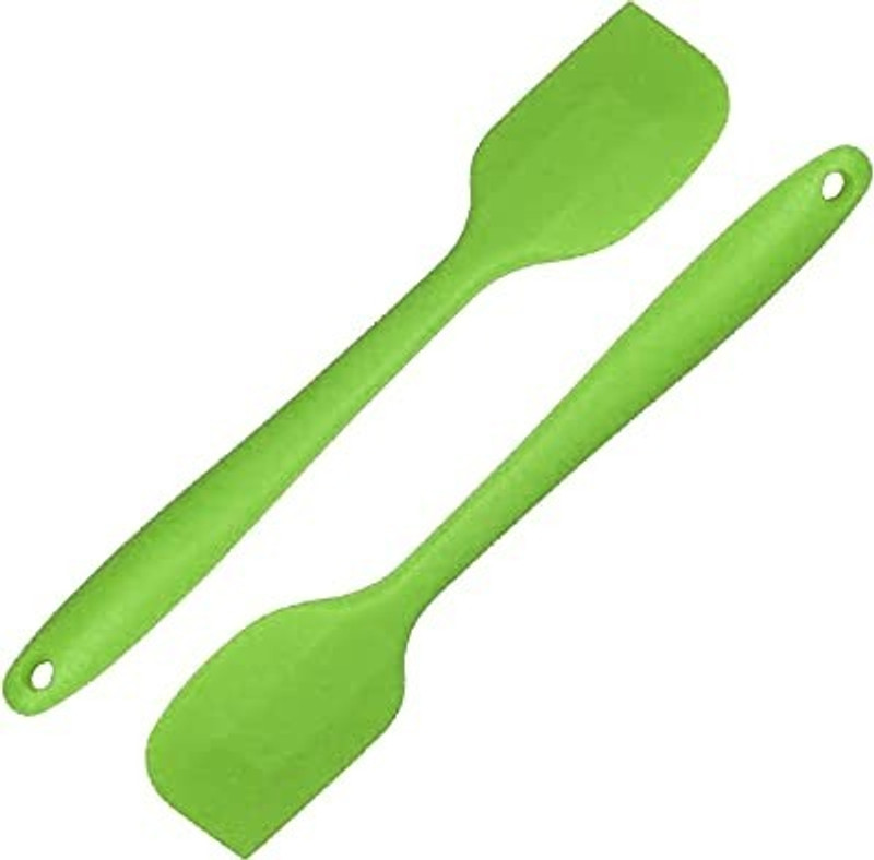 SONA spatula full silicone green 2 pcs Rubber Spatula(Pack of 2)