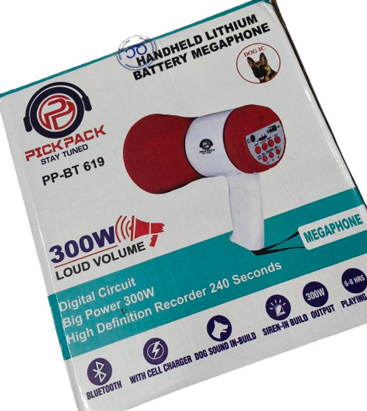 Shreejiiiii MEGAPHONE PICKPACK PP BT 300W Speaker Mod(Compatible only with 7982843438)