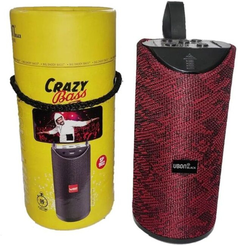 Ubon Crazy Bass TWS Wireless Bluetooth Speaker with Mobile Stand and FM/ Aux/ TF Speaker Mod(Compatible only with Mobile, Tablet, Laptop)