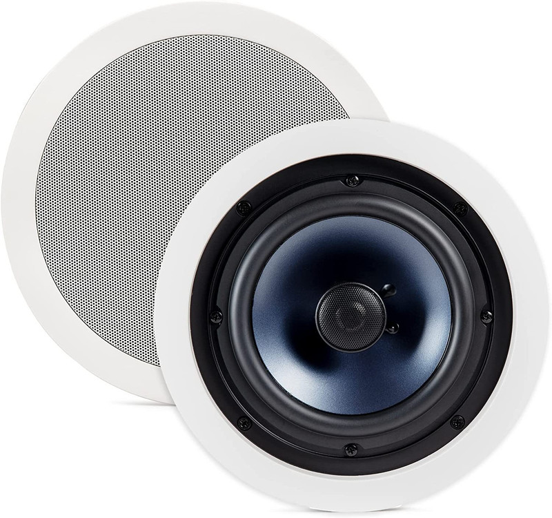 KH Ceiling Speakers EAS 501, 6.5" Round Perfect for Damp, Indoor/Outdoor Speaker Mount