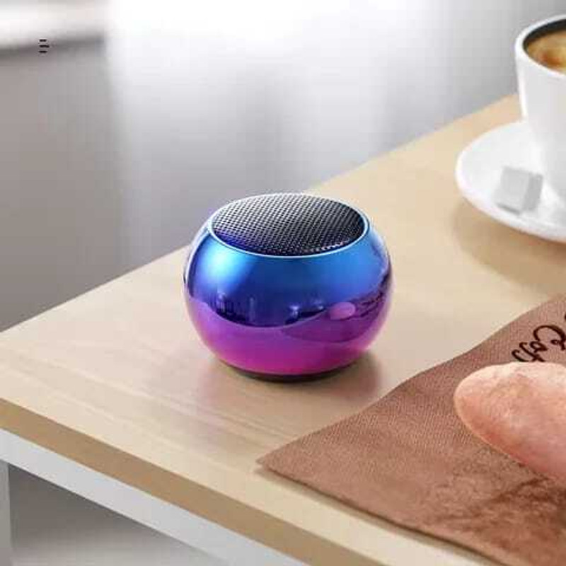 Wishmech M3 Portable Bluetooth Mini Speaker Dynamic Metal Sound(Color As per Stock) 5W Speaker Mount