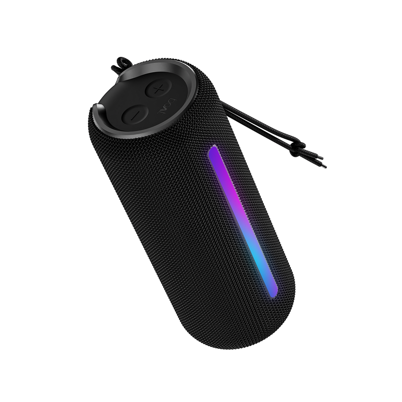 boAt Stone SpinX Pro with 8 HRS Playtime,RGB LEDs, TWS Mode, Signature Sound 20 W Bluetooth Speaker(Midnight Black, Stereo Channel)