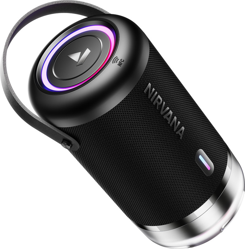 boAt Nirvana Luxe, 360 Spatial Audio,LDAC, Dual Drivers, 15Hrs Battery, App Support 100 W Bluetooth Speaker(Charcoal Black, Mono Channel)