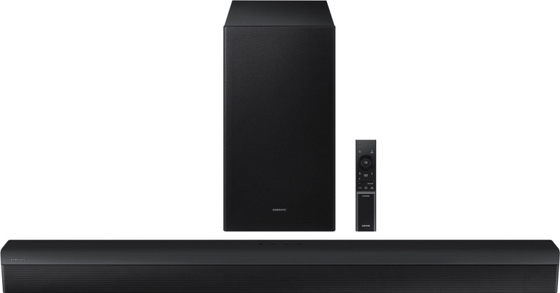 Samsung HW-B650D/XL 3.1 Ch with Dolby Audio / DTS Virtual:X, Center Speaker, Subwoofer 370 W Bluetooth Soundbar(Black, 3.1.2 Channel)