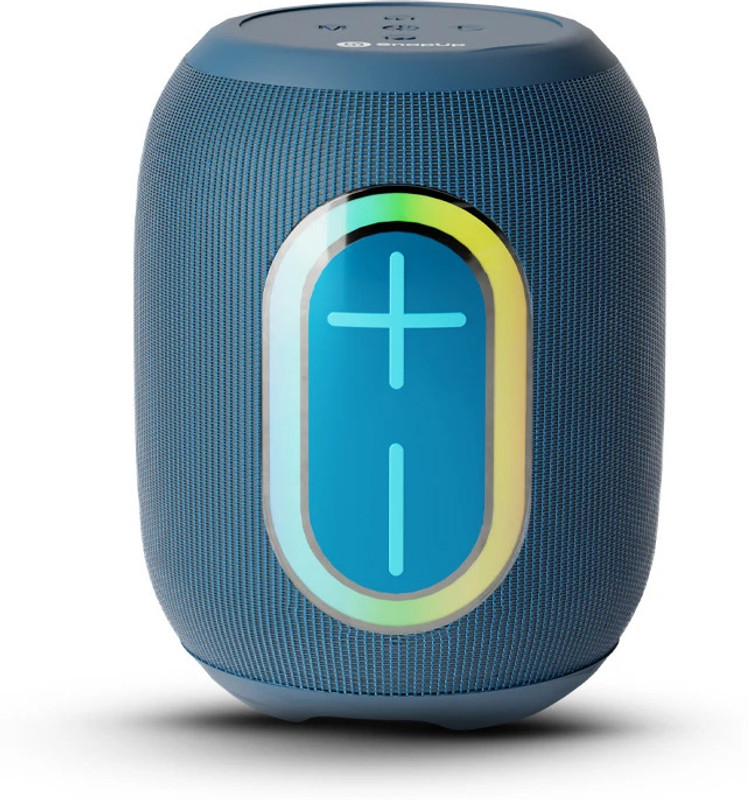 SnapUp Groove Bop Upto 8H TYPE C Tru HD Bass Multi-Compatibility RGB TWS Feature 14 W Bluetooth Speaker(Blue, Stereo Channel)