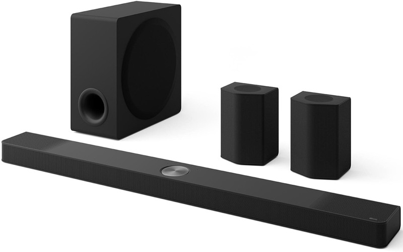 LG S95TR , Dolby Atmos,True Wireless Triple Up-Firing Rear Speaker,WOW Synergy 810 W Bluetooth Soundbar(Black, 9.1.5 Channel)