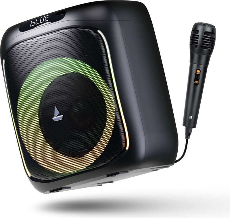 boAt PartyPal 185 with Signature Sound & Up to 6 hrs Playtime 50 W Bluetooth Home Audio Speaker(Midnight Black, Mono Channel)